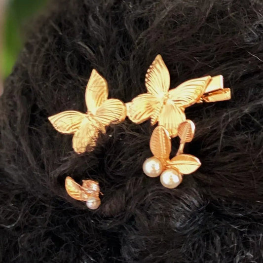 Antique Inspired Garden Hair Clip Set - FrostmereAntique Garden Hair Clip Set DC - Ellison+Young