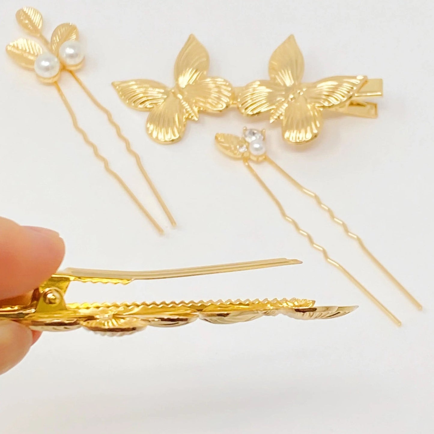 Antique Inspired Garden Hair Clip Set - FrostmereAntique Garden Hair Clip Set DC - Ellison+Young