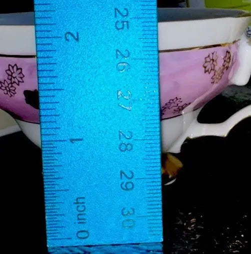 Vintage 1950s AACO Japan Teacup & Saucer – Pink Cherry Blossom Gold - Frostmere