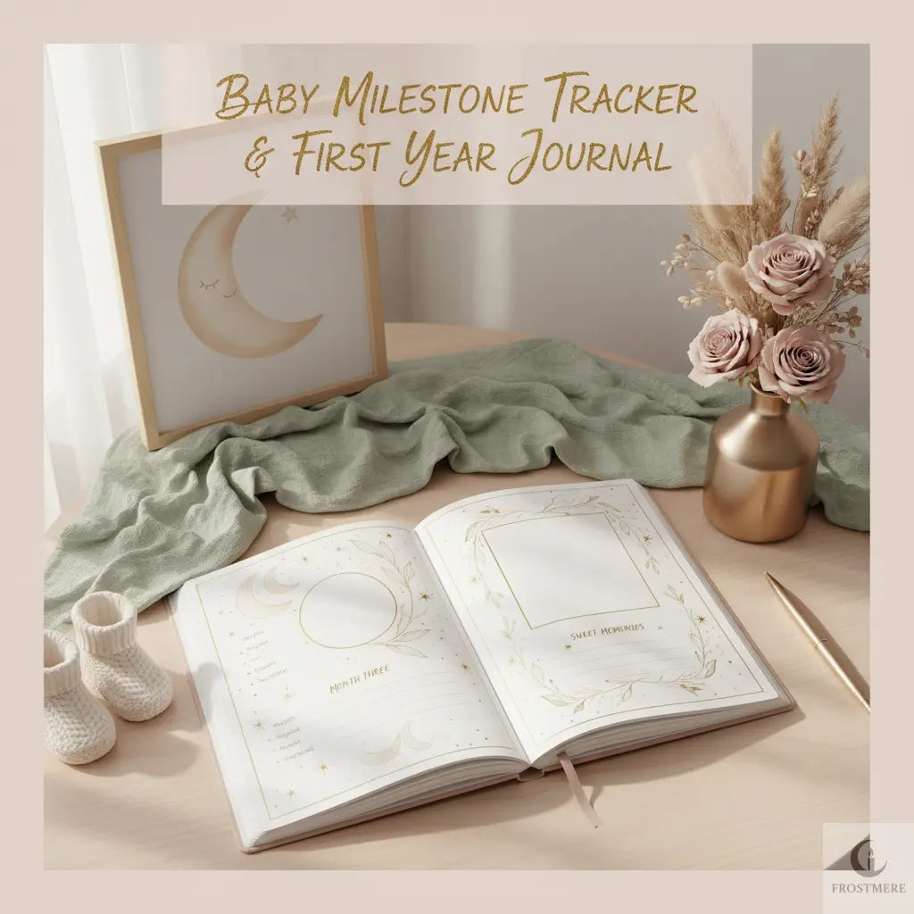 Baby Milestone Tracker & First Year Journal — Digital Download