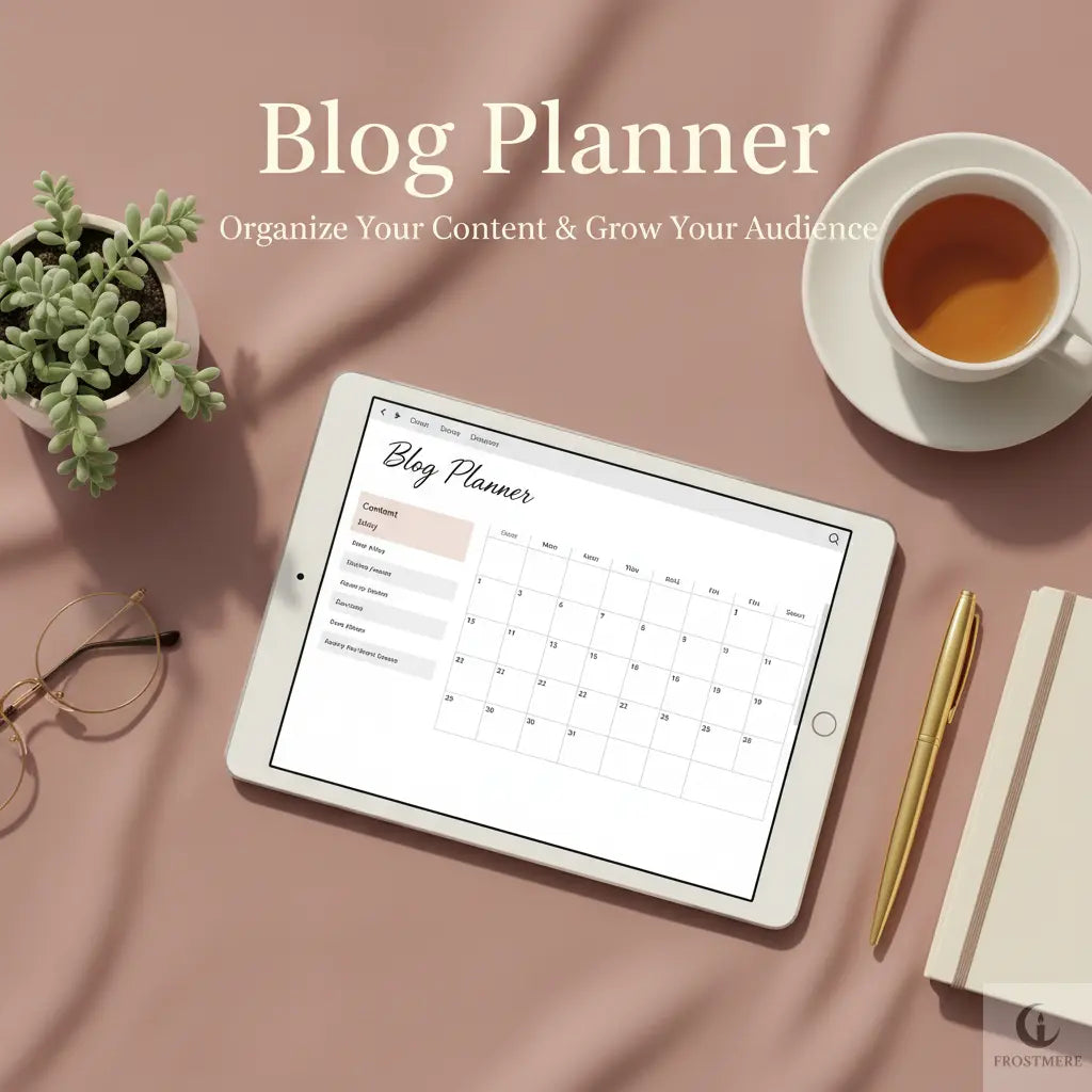 Editable Blog Planner DOCX for Content Creators