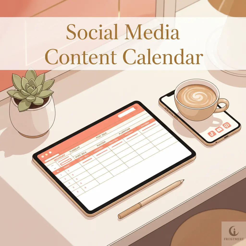 Social Media Content Calendar Spreadsheet (XLSX)