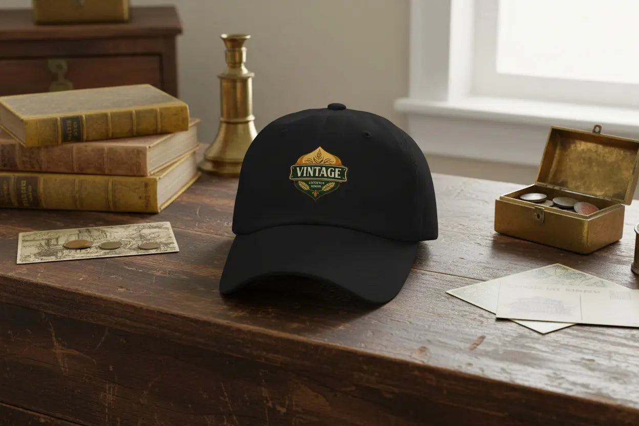 Vintage Lifestyle Brand Hat | Adjustable Strap with Antique Buckle - FrostmereProduct mockup