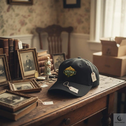Vintage Lifestyle Brand Hat | Adjustable Strap with Antique Buckle - FrostmereProduct mockup
