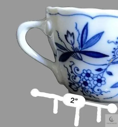 Vintage Hutschenreuther Blue Onion Tea Cup | 1950s | Bavarian Porcelain | Frostmere
