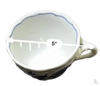 Vintage Hutschenreuther Blue Onion Tea Cup | 1950s | Bavarian Porcelain | Frostmere