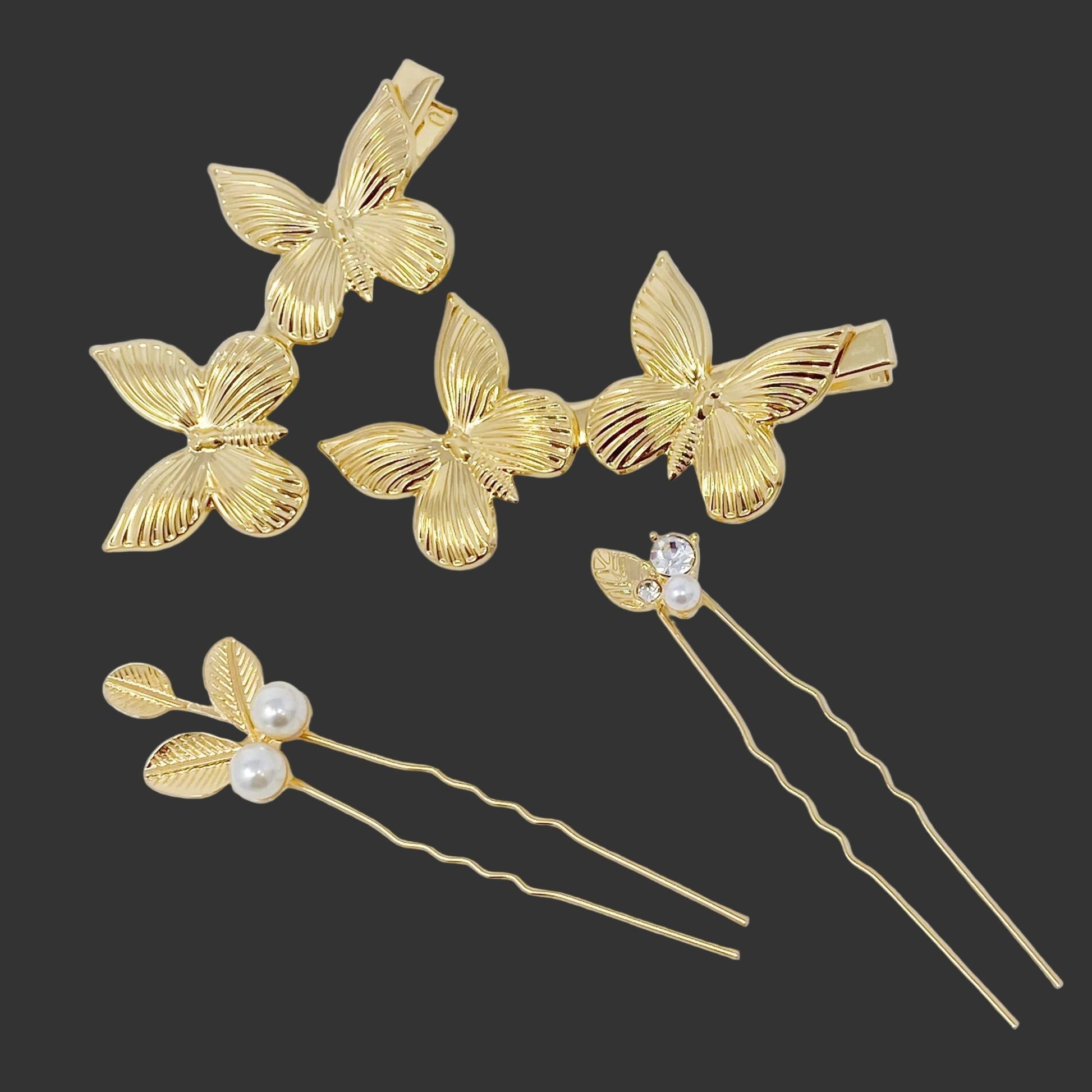 Antique Inspired Garden Hair Clip Set - FrostmereAntique Garden Hair Clip Set DC - Ellison+Young