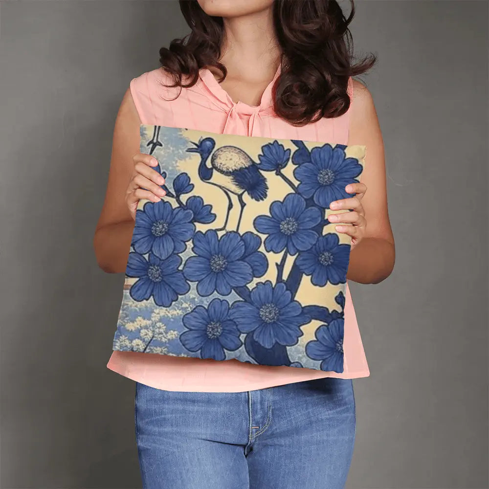 Japanese Inspired Cotton Pillowcase: Edo-Era Inspired Artistry Home Frostmere