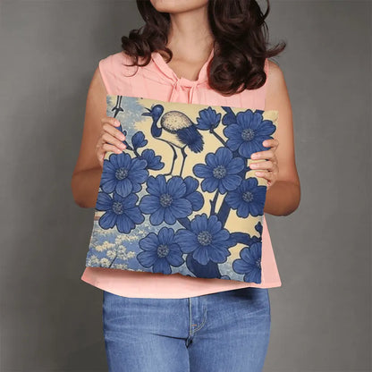 Japanese Inspired Cotton Pillowcase: Edo-Era Inspired Artistry Home Frostmere