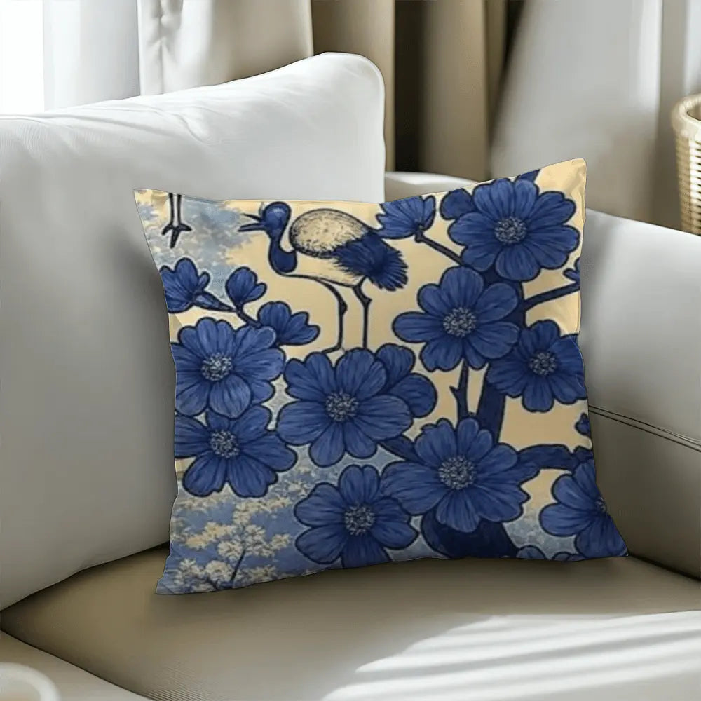Japanese Inspired Cotton Pillowcase: Edo-Era Inspired Artistry Home Frostmere