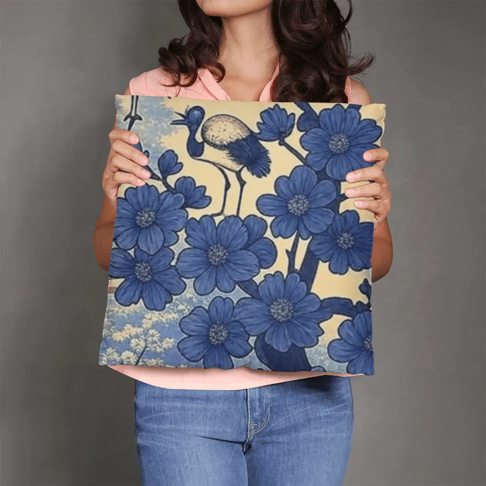 Japanese Inspired Cotton Pillowcase: Edo-Era Inspired Artistry Home Frostmere