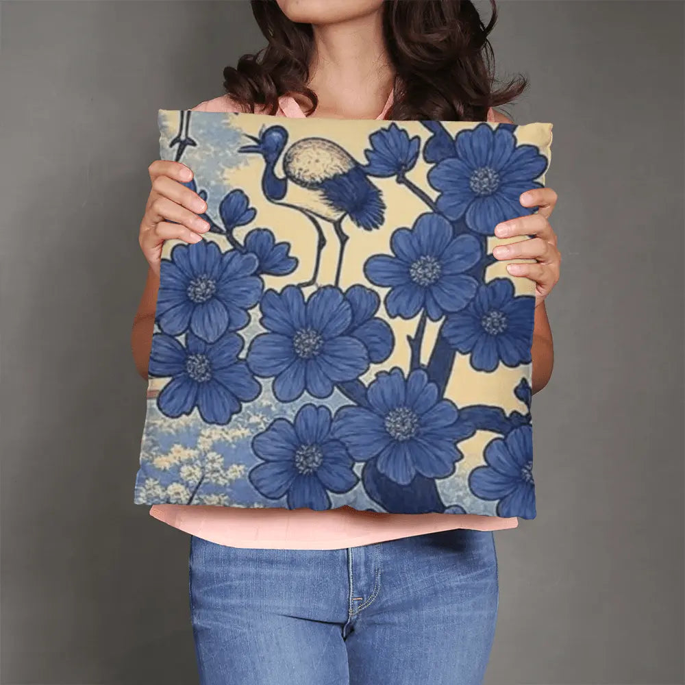 Japanese Inspired Cotton Pillowcase: Edo-Era Inspired Artistry Home Frostmere