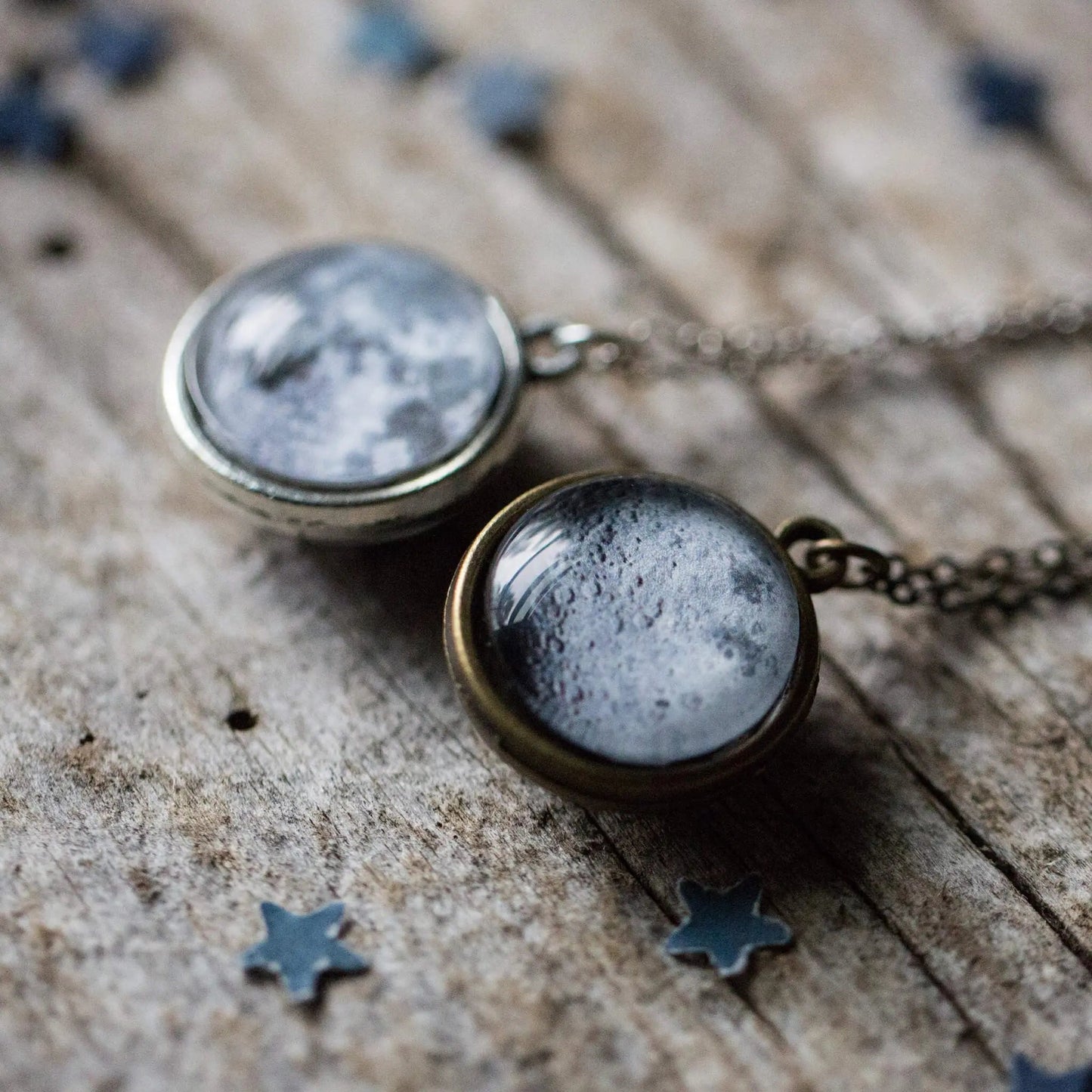 Double Sided Moon Necklace - FrostmereDouble Sided Moon Necklace DC - Yugen Handmade
