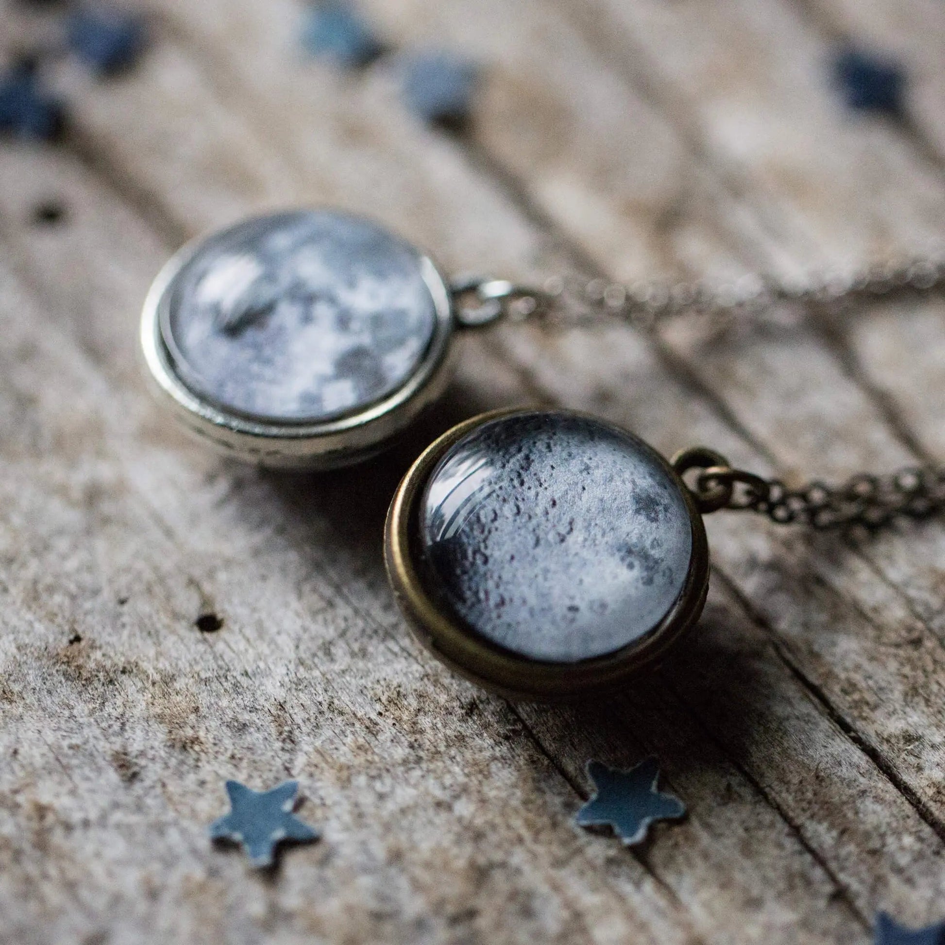Double Sided Moon Necklace - FrostmereDouble Sided Moon Necklace DC - Yugen Handmade