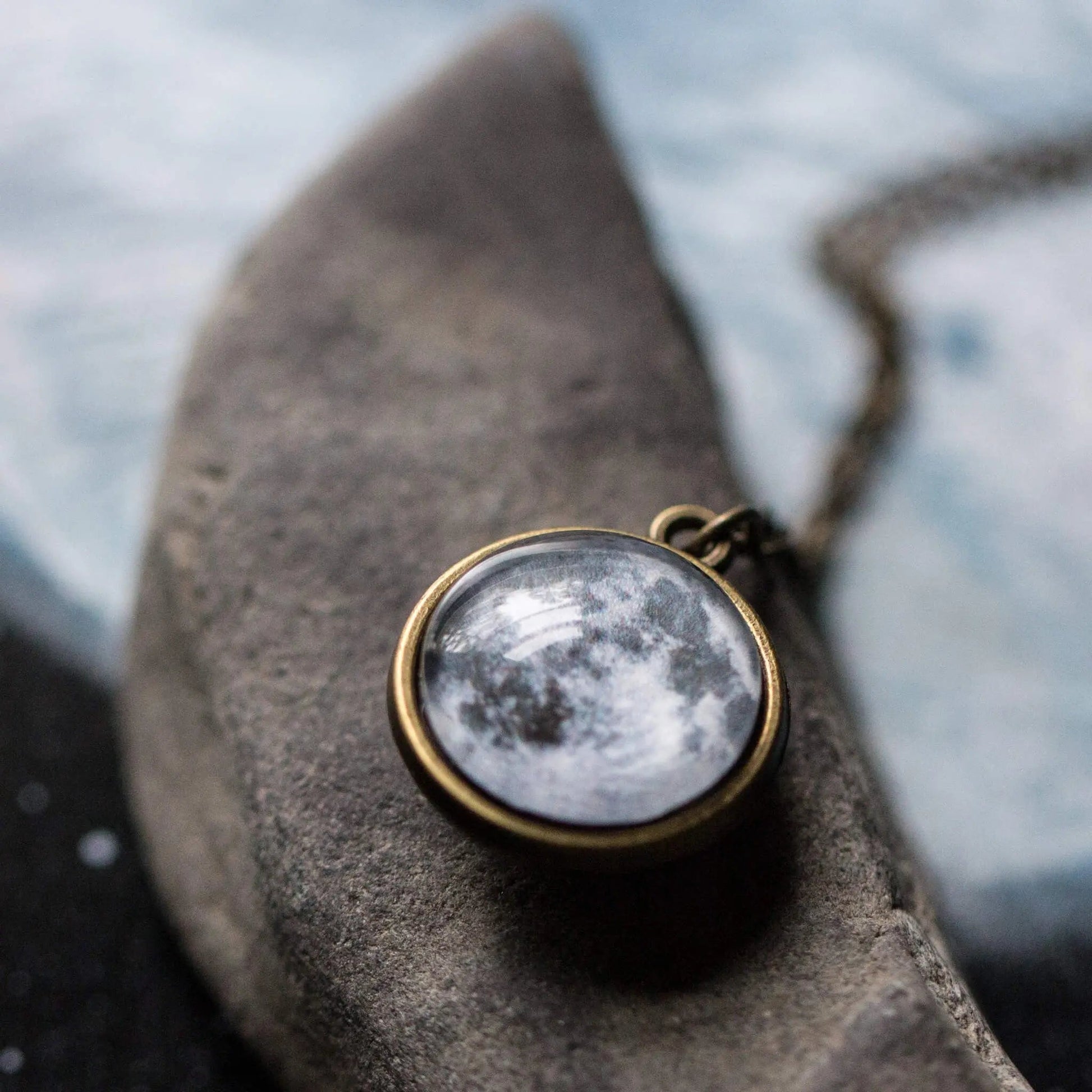 Double Sided Moon Necklace - FrostmereDouble Sided Moon Necklace DC - Yugen Handmade