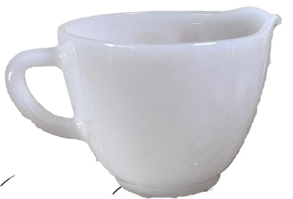 Vintage USA-Made Milk Glass Creamer | Heat-Proof | 1950s Golden Glory Pattern - Frostmere#original_value#