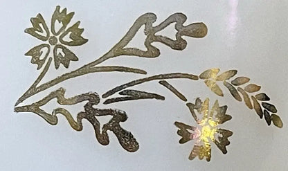 Vintage USA-Made Milk Glass Creamer | Heat-Proof | 1950s Golden Glory Pattern - Frostmere#original_value#