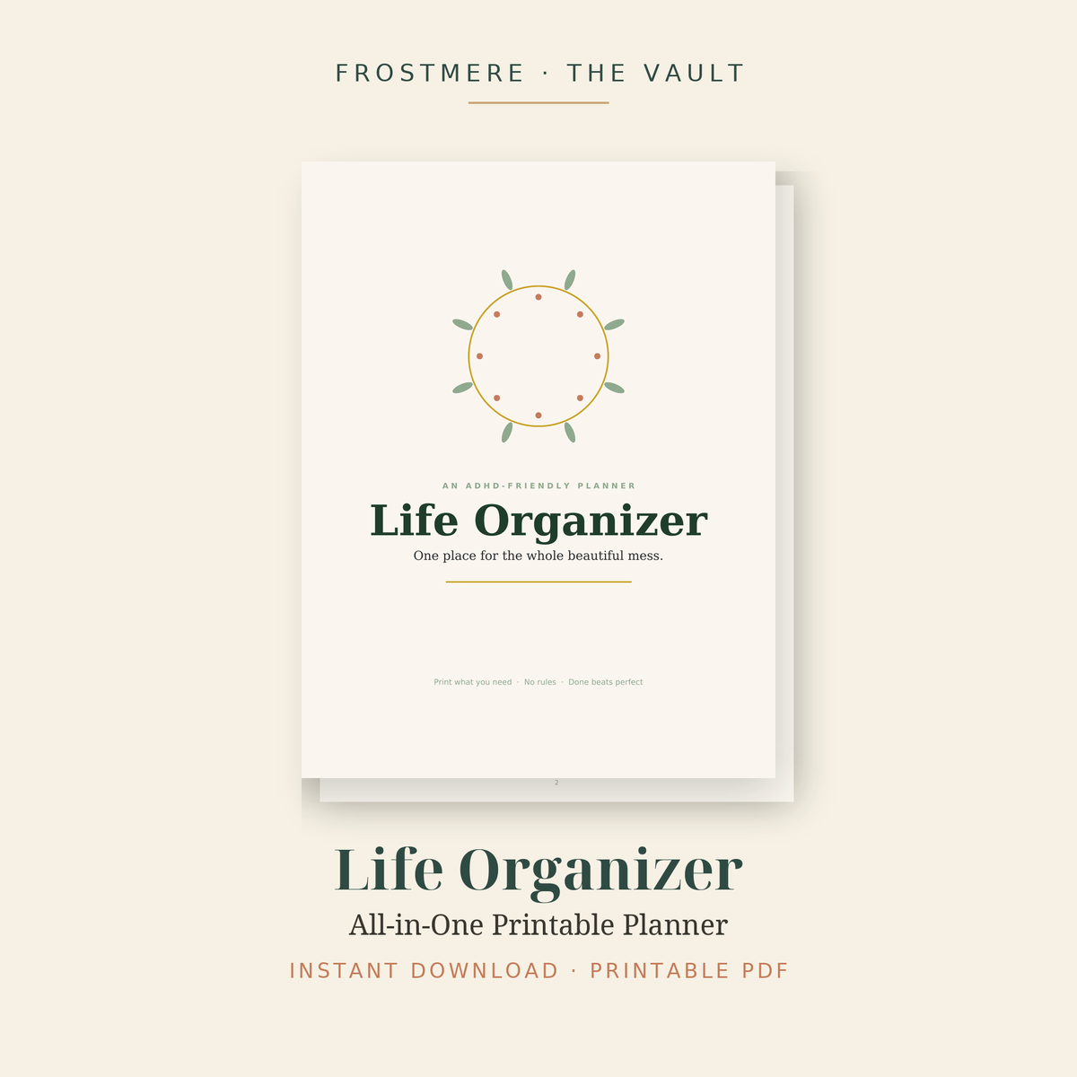 Life Organizer – All-in-One Printable Planner