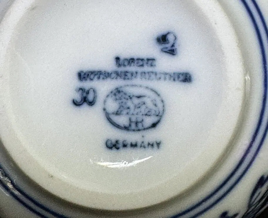 Vintage Hutschenreuther Blue Onion Tea Cup | 1950s | Bavarian Porcelain | Frostmere