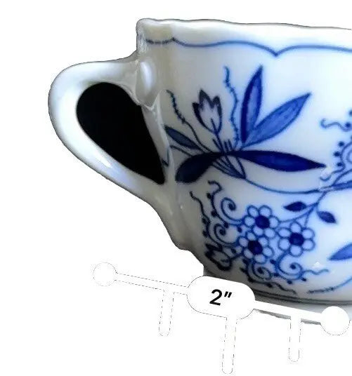 Vintage Hutschenreuther Blue Onion Tea Cup | 1950s | Bavarian Porcelain | Frostmere