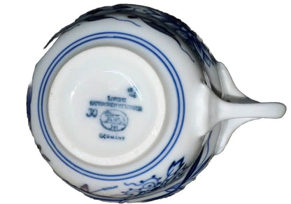 Vintage Hutschenreuther Blue Onion Tea Cup | 1950s | Bavarian Porcelain | Frostmere