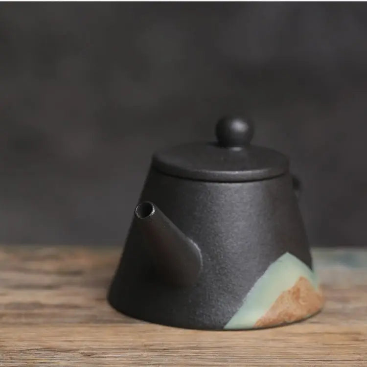 Japanese-inspired Wabi-Sabi Teapot Set with Retro Edge - Frostmere#original_value#