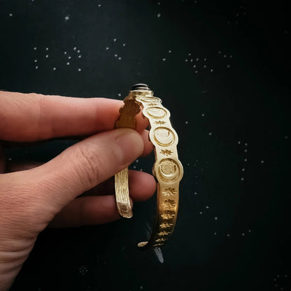 Moon Goddess Bracelet with Rainbow Moonstone - FrostmereMoon Goddess Bracelet with Rainbow Moonstone DC - Yugen Handmade