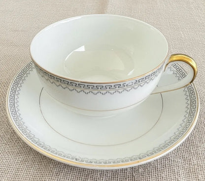 Noritake Keyboard Cup & Saucer Set - Vintage Tea Set with US Design Patent from Japan - Frostmere