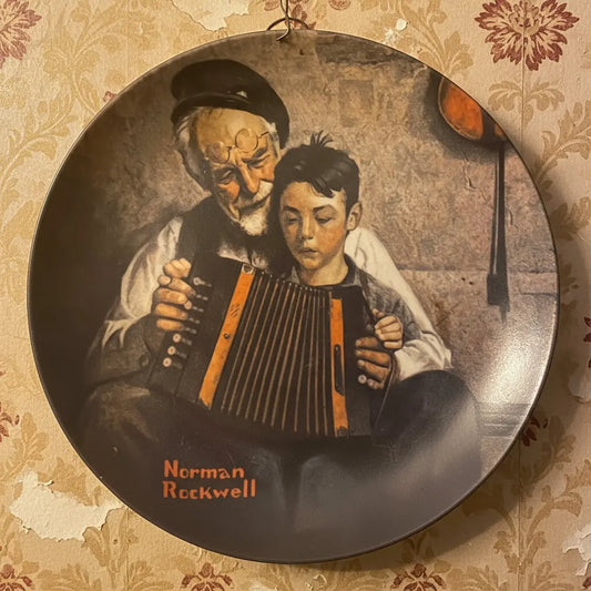 Norman Rockwell 'The Music Maker' Collector Plate | 1981 Knowles Limited Edition - Frostmere