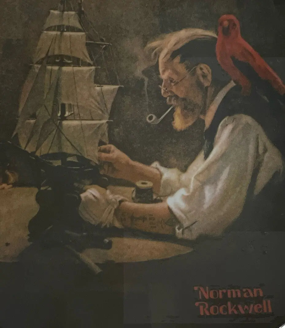 Knowles 1980 Norman Rockwell "The Ship Builder" Limited Edition Collector Plate - Frostmere#original_value#