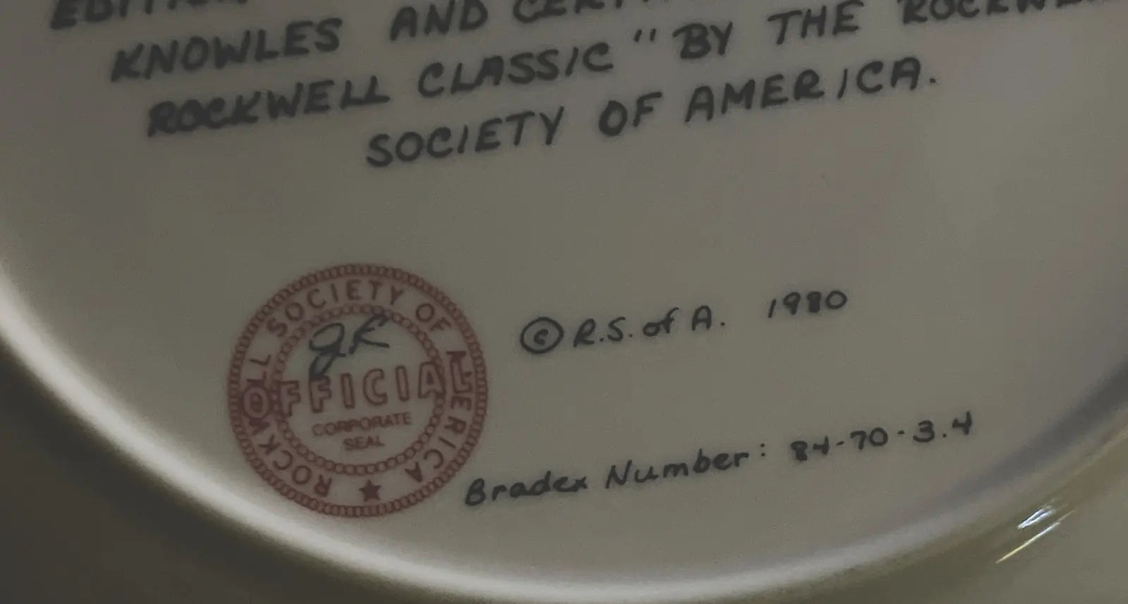 Knowles 1980 Norman Rockwell "The Ship Builder" Limited Edition Collector Plate - Frostmere#original_value#