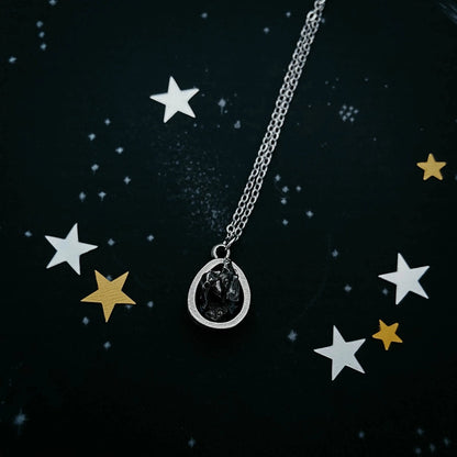 Small Teardrop Meteorite Pendant - FrostmereSmall Teardrop Meteorite Pendant DC - Yugen Handmade