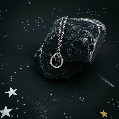 Small Teardrop Meteorite Pendant - FrostmereSmall Teardrop Meteorite Pendant DC - Yugen Handmade