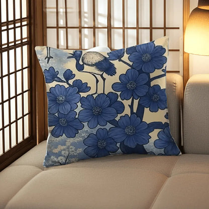 Japanese Inspired Cotton Pillowcase: Edo-Era Inspired Artistry Home Frostmere