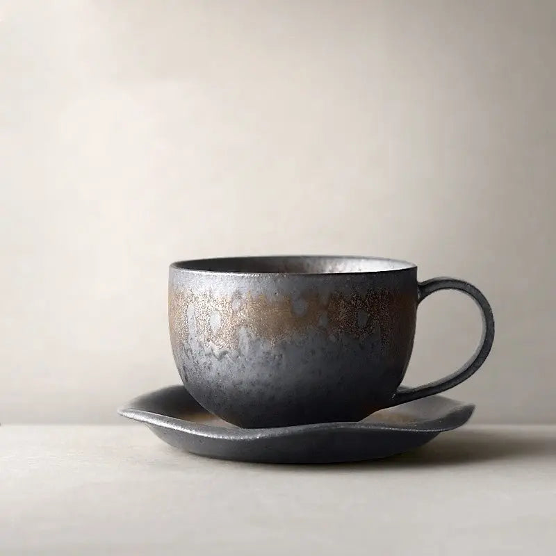 Handcrafted Stoneware Durable Coffee Cup - Unique Mug Design Inspired by Japanese Chawan - Frostmere#original_value#