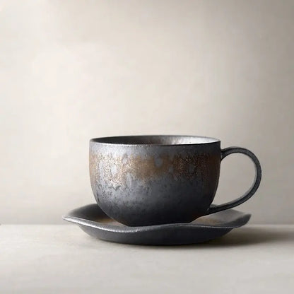 Handcrafted Stoneware Durable Coffee Cup - Unique Mug Design Inspired by Japanese Chawan - Frostmere#original_value#
