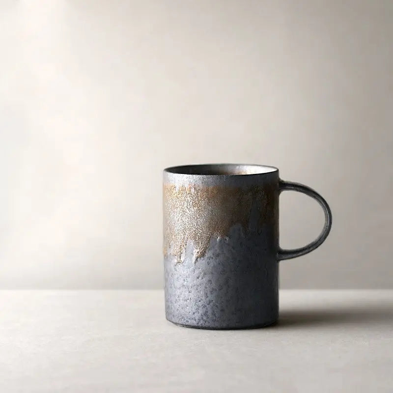Handcrafted Stoneware Durable Coffee Cup - Unique Mug Design Inspired by Japanese Chawan - Frostmere#original_value#