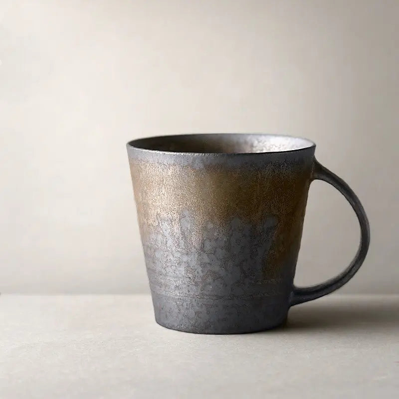 Handcrafted Stoneware Durable Coffee Cup - Unique Mug Design Inspired by Japanese Chawan - Frostmere#original_value#