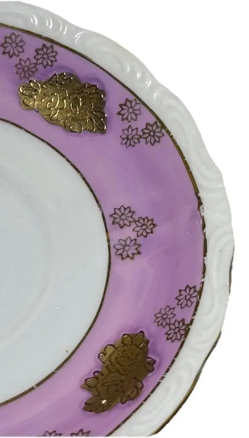 Vintage 1950s AACO Japan Teacup & Saucer – Pink Cherry Blossom Gold - Frostmere