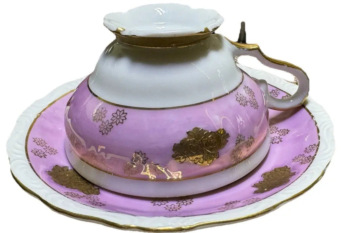 Vintage 1950s AACO Japan Teacup & Saucer – Pink Cherry Blossom Gold - Frostmere
