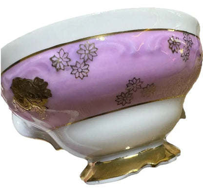 Vintage 1950s AACO Japan Teacup & Saucer – Pink Cherry Blossom Gold - Frostmere
