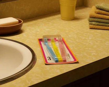 Vintage PMR Toothbrushes | 3 Pack | Unopened | Kmart Discont. 90s | Collectibles - Frostmere#original_value#