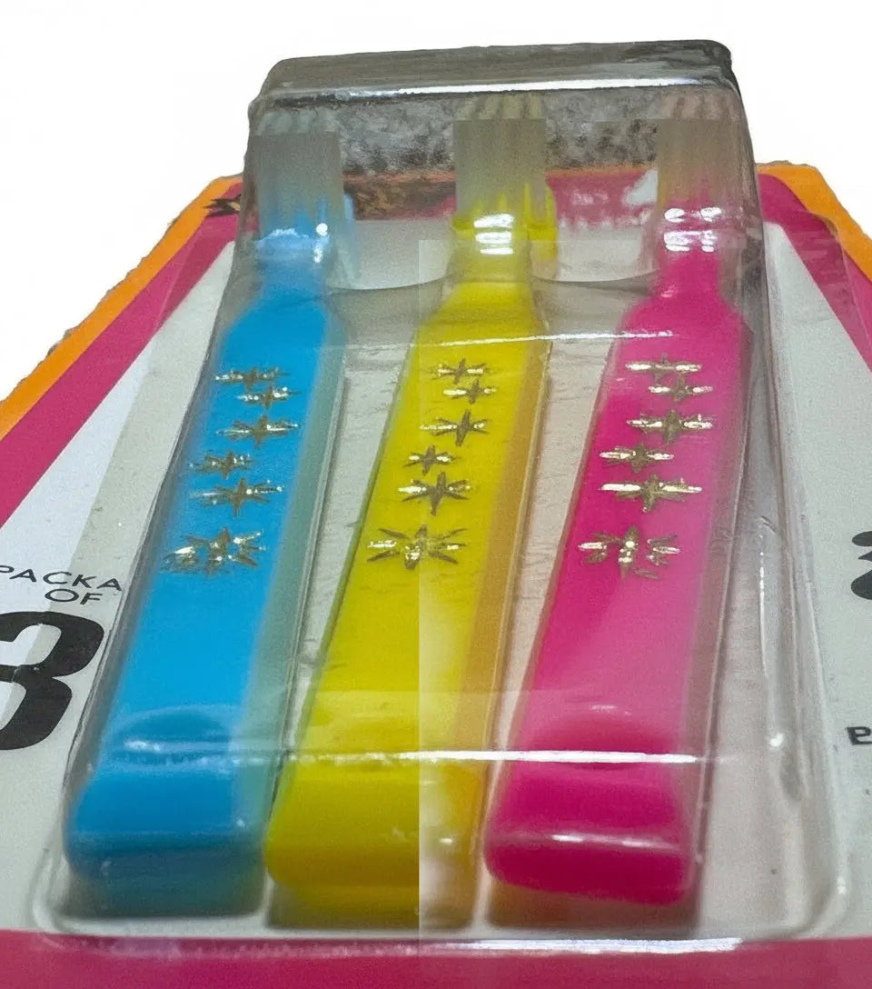 Vintage PMR Toothbrushes | 3 Pack | Unopened | Kmart Discont. 90s | Collectibles - Frostmere#original_value#