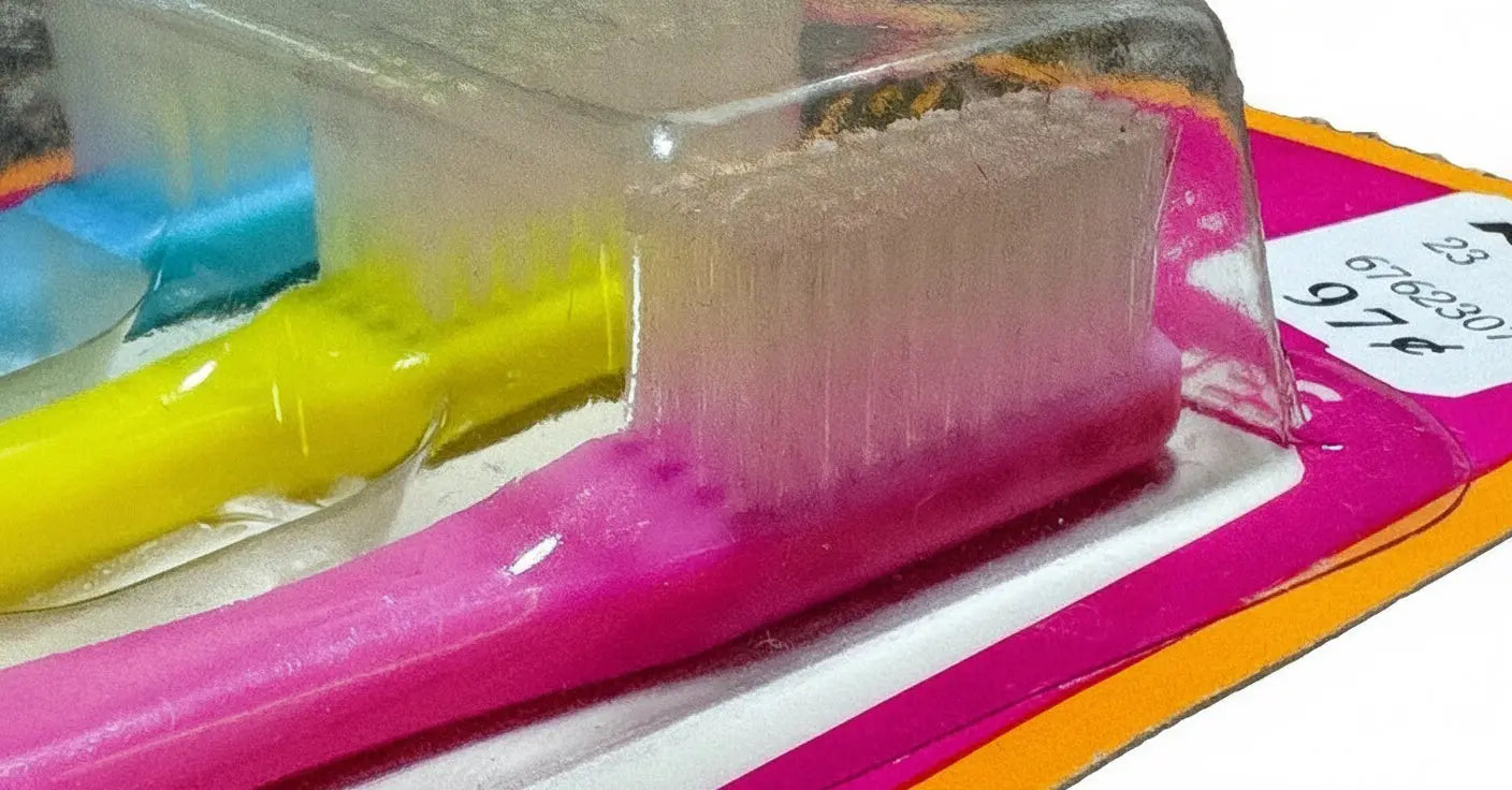 Vintage PMR Toothbrushes | 3 Pack | Unopened | Kmart Discont. 90s | Collectibles - Frostmere#original_value#